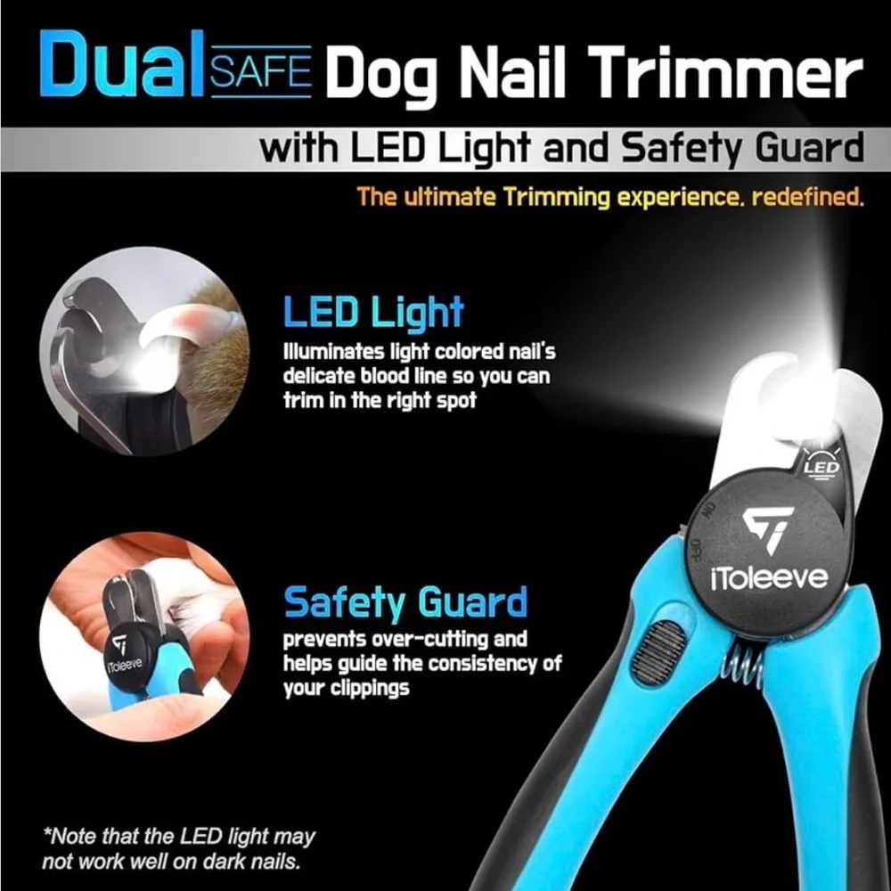 LED Dog Nail Clipper with Light